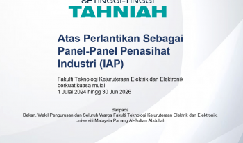Appointment of Industrial Advisory Panel (IAP)